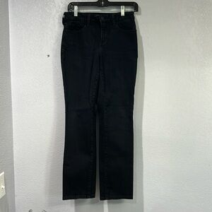 NYDJ Sheri Slim women’s Jeans, black, size 4, made in U.S.A,